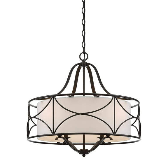 Avara 4-Light Oil Rubbed Bronze Traditional Sphere Chandelier for Dining Areas with No Bulbs Included