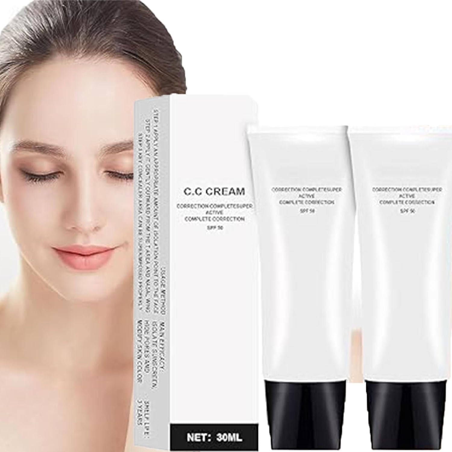 888 2pcs Perebella Cc Cream Skin Tone Adjusting,Colour Correcting Self