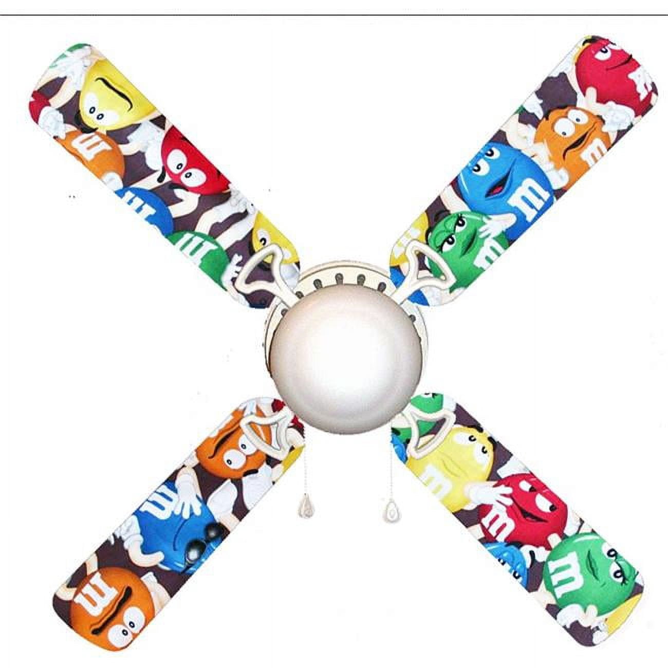 888 Cool Fans F42-0001063 42 in. M & M Candy 4-Blades Ceiling Fan