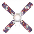 thumbnail image 1 of 888 Cool Fans F42-0001116 42 in. Thomas the Train Denim 4-Blades Ceiling Fan with Schoolhouse Lamp, 1 of 1