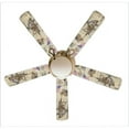 thumbnail image 1 of 888 Cool Fans F52-0001069 52 in. Military U.S. Army 5-Blades White Ceiling Fan with Lamp, 1 of 1