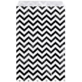 thumbnail image 1 of 888 Display - 200 pcs of 8 1/2" x 11" Black Chevron Paper Gift Bags Shopping Sales Flat Bags, 1 of 1