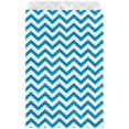 thumbnail image 1 of 888 Display Chevron Patterned Bags Birthday Wedding Baby Shower Anniversary Party Pack of 48 Blue 6" x 9" - 48 Count, 1 of 3