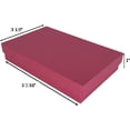 thumbnail image 1 of 888 Display - Pack of 10 Boxes of 5 7/16" x 3 1/2" x 1"H Red Kraft Cotton Filled Jewelry Boxes, 1 of 2