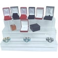 thumbnail image 1 of 888 Display Three-Tier Acrylic Step Display Ultra Clear and Versatile Risers 18"W x 9"D x 9"H - 3PACK, 1 of 3