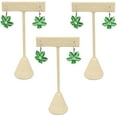 thumbnail image 1 of 888 Display USA - 3 Beige Linen Earring T Stand Showcase Displays 5.75" 3 Pack, Linen, 1 of 1