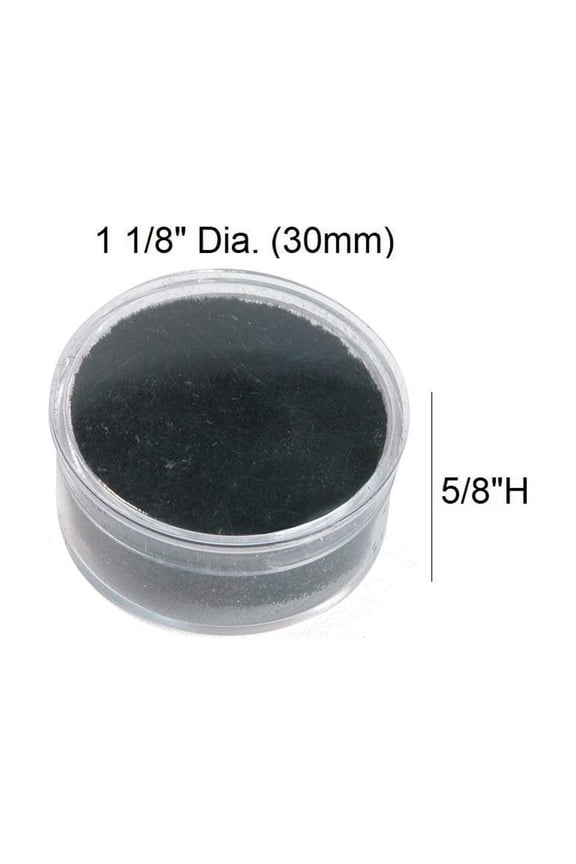 - 50 Black Foam Gem Jars Showcase with Black Stackable Display Tray