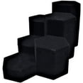 thumbnail image 1 of 888 Display USA, Inc 6 Piece Deluxe Hexagon Shaped Black Velour Risers Set, 1 of 6