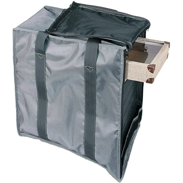888 Display USA Large Grey 19" H Carrying Case Holds 17 Standard Jewelry Display Trays