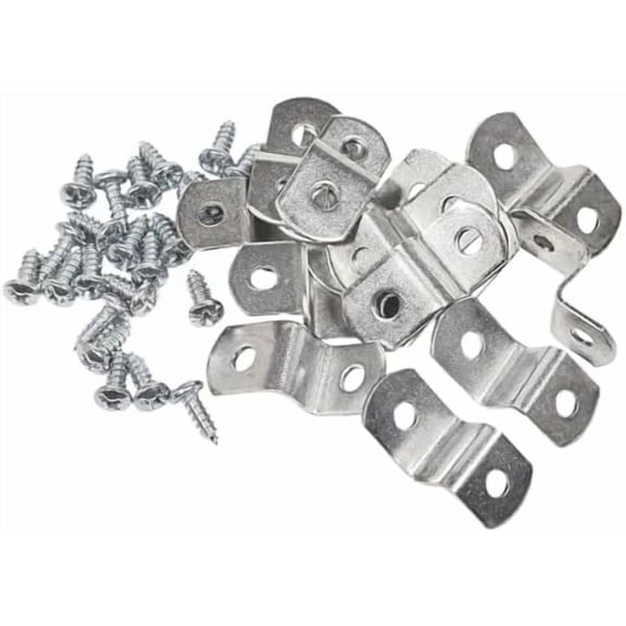 888 Mfg 3/8" Offset Clips Extra Heavy Duty with Screws 100 Pack