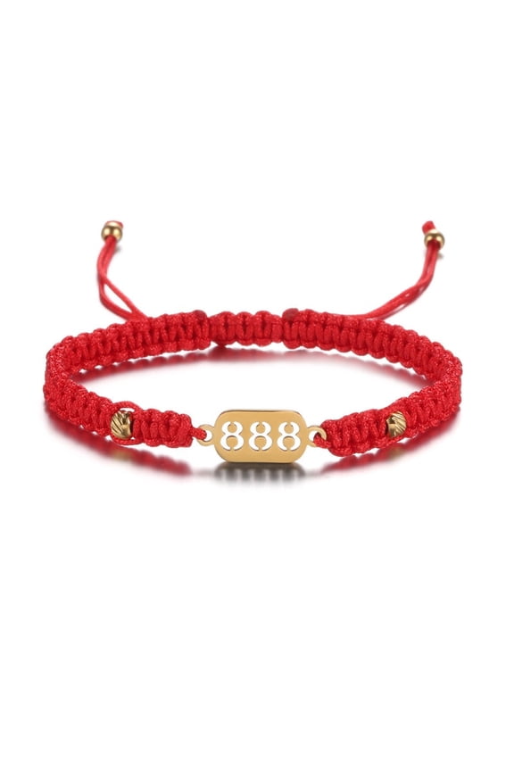 888 Wealth Luck Angel Number Bracelet