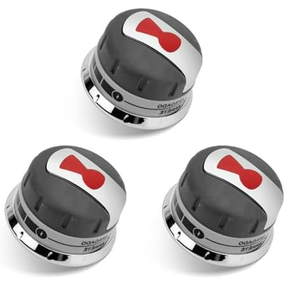 88848 Gas Grill Burner Knobs- Weber Genesis Grill Knobs Replacement Weber Genesis 300 Series (2011-2016) Gas Grills - 3 Pack