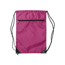8888 Denier Nylon Zippered Drawstring Backpack