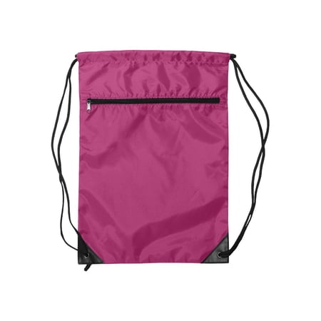 8888 Denier Nylon Zippered Drawstring Backpack
