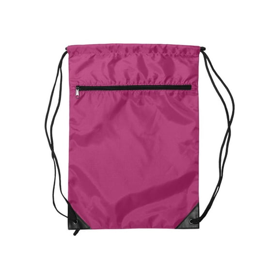 8888 Denier Nylon Zippered Drawstring Backpack