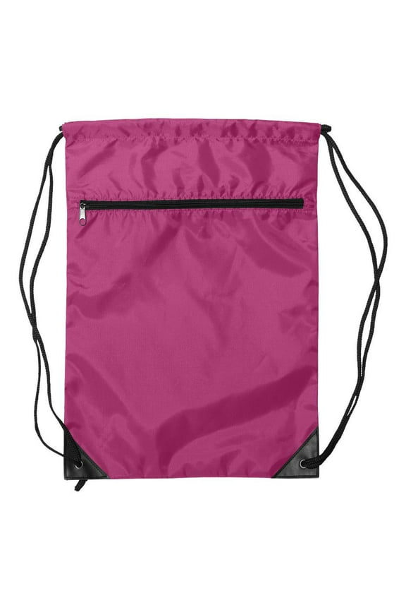 8888 Denier Nylon Zippered Drawstring Backpack