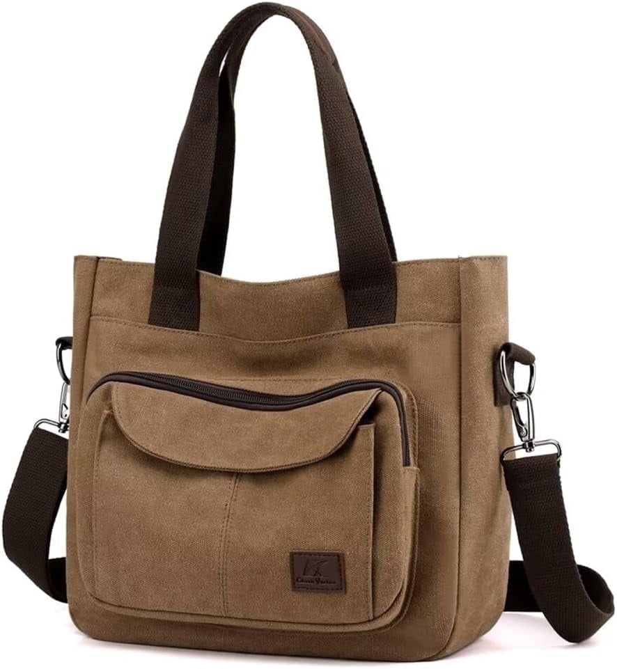 JennyShop Casual Fabric Bag, Hot Sale Canvas Purses and Handbags for Women, Medium Crossbody Purse Travel Work Tote Bag
