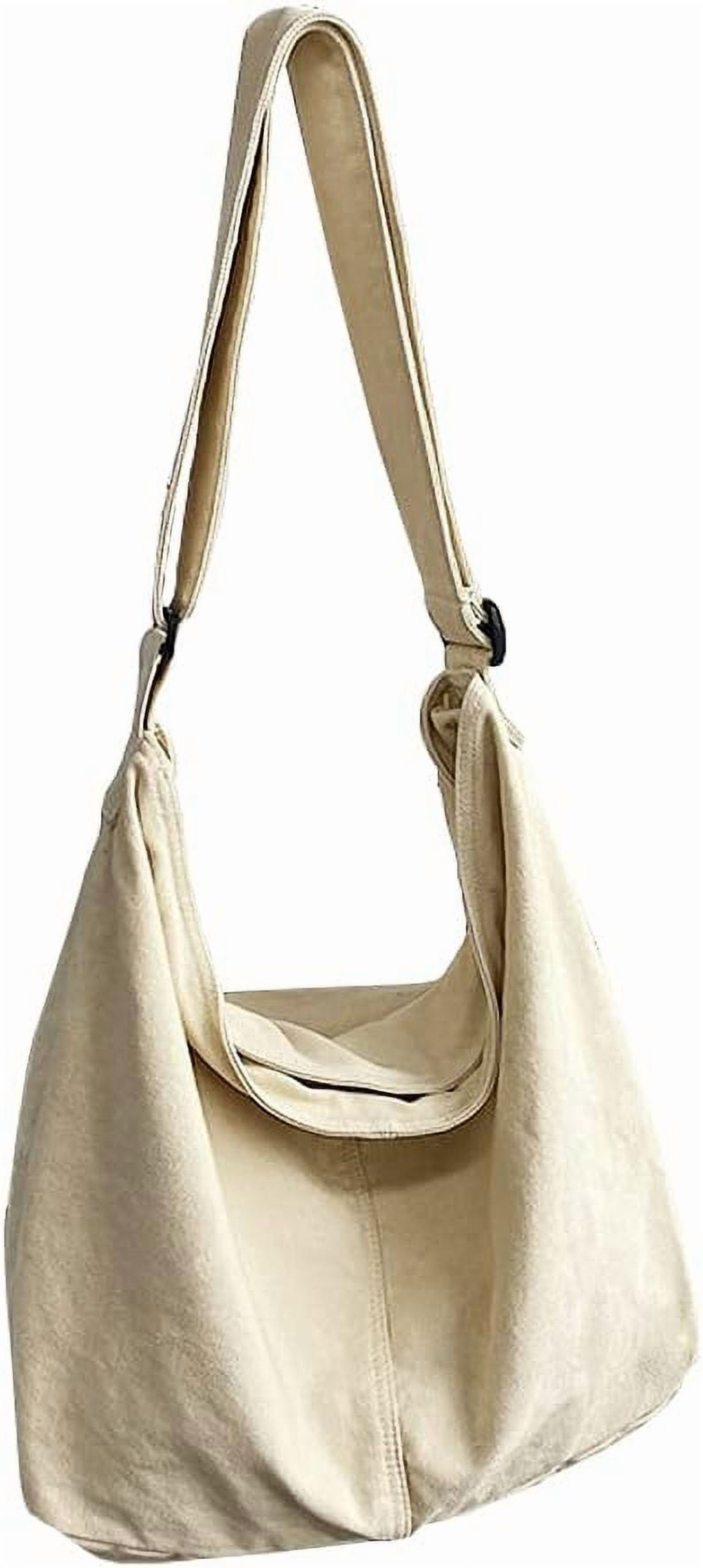 JennyShop Shoulder Handbag with Adjustable Strap, Fashion Canvas Bag Solid Color Crossbody Bag for Women Tote Bag