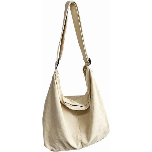 JennyShop Shoulder Handbag with Adjustable Strap, Fashion Canvas Bag Solid Color Crossbody Bag for Women Tote Bag