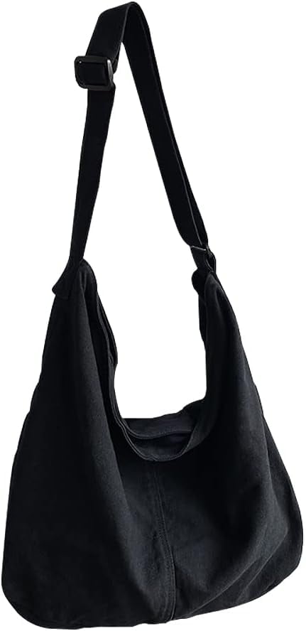 JennyShop Shoulder Handbag with Adjustable Strap, Fashion Canvas Bag Solid Color Crossbody Bag for Women Tote Bag