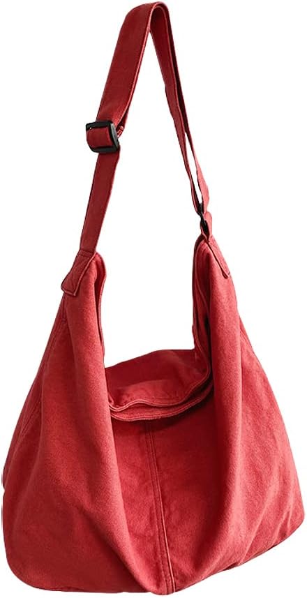 JennyShop Shoulder Handbag with Adjustable Strap, Fashion Canvas Bag Solid Color Crossbody Bag for Women Tote Bag