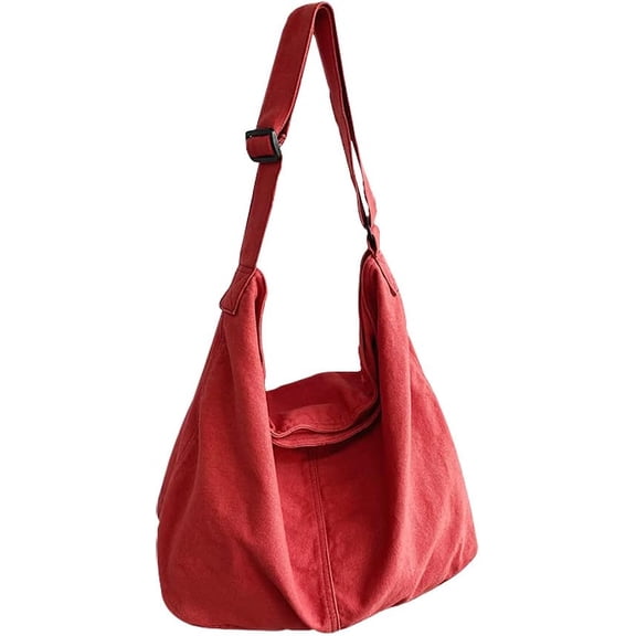 JennyShop Shoulder Handbag with Adjustable Strap, Fashion Canvas Bag Solid Color Crossbody Bag for Women Tote Bag