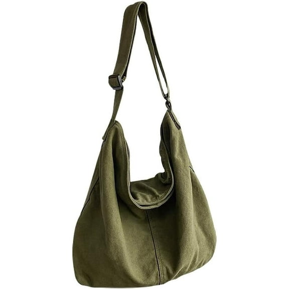 JennyShop Shoulder Handbag with Adjustable Strap, Fashion Canvas Bag Solid Color Crossbody Bag for Women Tote Bag