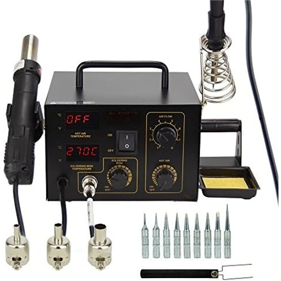 888A 2 in 1 Digital Hot Air Rework and Soldering Station$$Tools & Hardware Other
