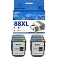 thumbnail image 1 of 88XL 88 XL Ink Cartridges Compatible for HP K550 K550dtn K550dtwn K5400dn K8600 L7480 L7580 L7590 Inkjet Printers, Leak-Proof Design Crisp Printing, 1 of 7