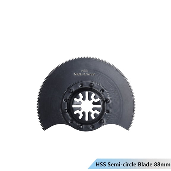 88mm Oscillating Saw Blade Semi-circle Blade HCS/HSS Flush/Flat Segment Blade Woodoworking Electric Power Multi-Tool Accessories