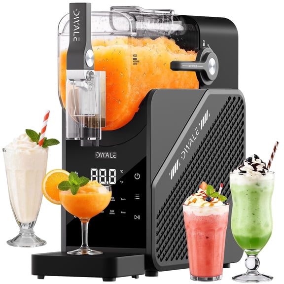 88 oz Slushy Machine for Home, 7-in-1No Ice Required Frozen Beverage Maker , Auto Clean, Quiet,Margaritas Frappes Milkshakes, Self-Cleaning