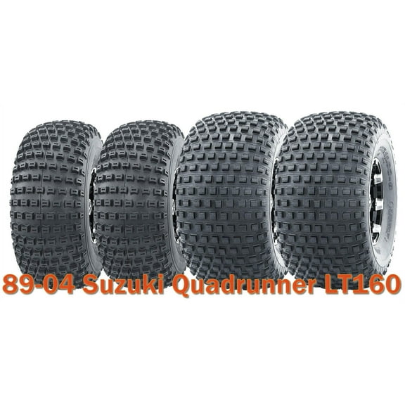 89-04 Suzuki Quadrunner LT160 Full Set ATV Tires 20x7-8 & 22x11-8 4PR