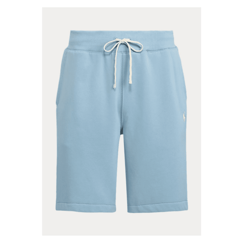 【関税&送料込】Polo Ralph Lauren Light Blue Shorts In Cotto $89.50 Polo Ralph Lauren Men's Fleece Shorts, Red, Size XL