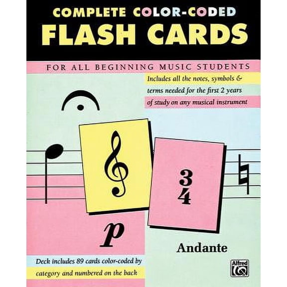 Pre-Owned 89 Color-Coded Flash Cards Paperback