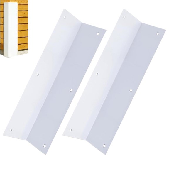 89-Degree Rounded Edge Metal Corner Guards, Wall Protectors, 2-Piece SetMetal corner guards for home, office, retail displays, shopping malls, schools, hospitals, and restaurantsZ