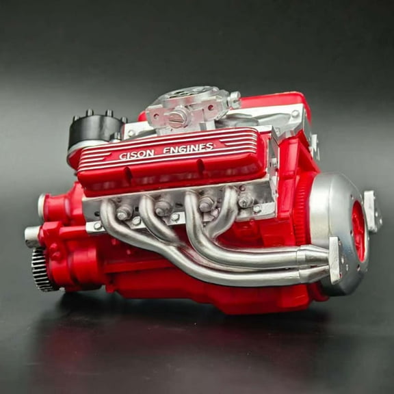 89%-Gasoline Ohv V8 Small-Block Engine Model Kits, Cison V8 Engine Kit Gasoline, V8 Engine Kits, Build Your Own Stem V8 Model Engine for Adults, Mini V8 Model Engine Kit