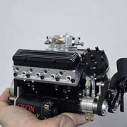 89%-Gasoline V8 Small-Block Engine Model, V8 Engine Kit Gasoline, V8 Engine, Build Your Own Stem V8 Model Engine for Adults, Mini V8 Model Engine