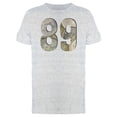 thumbnail image 1 of 89 Number Shiny Silver Coins Tee Men's -Image by Shutterstock, 1 of 2