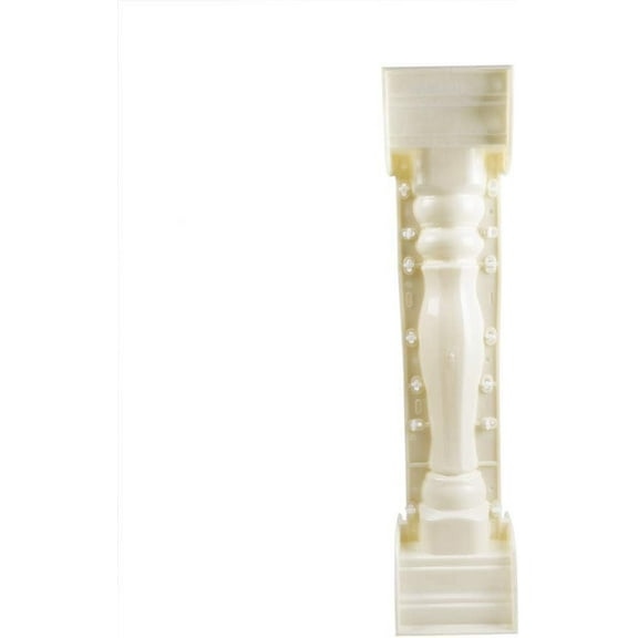 89 cm/ 35 inch Roman Column Cement Mold Plastic Concrete Baluster Mold Balcony Plaster Column Concrete Fence Form Balustrade Mold DIY Casting Cement Railing Mold for Garden Patio Walkway
