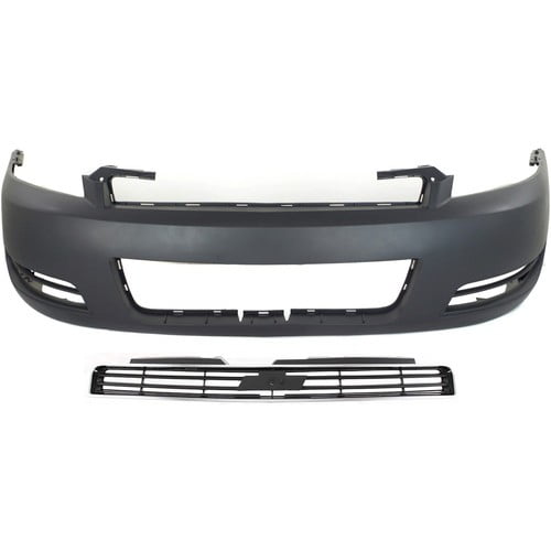 89025047, 10333709 New Set of 2 Bumper Covers Fascias Front for Chevy Pair