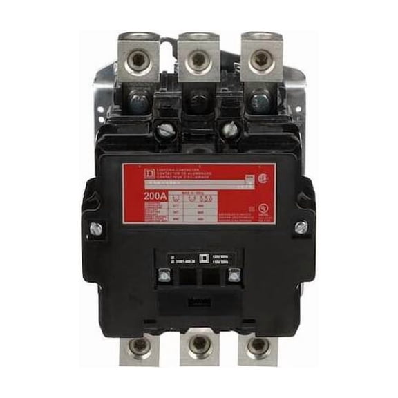 120VAC Electrically Held Lighting Contactor 3P 200A 8903SVO2V02