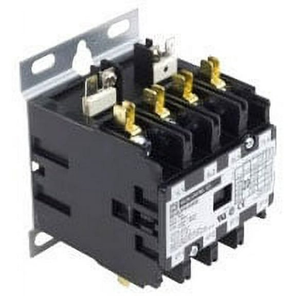 Definite Purpose Magnetic Contactor, 24V AC, 4 P, Non-Reversing, 3 Phase