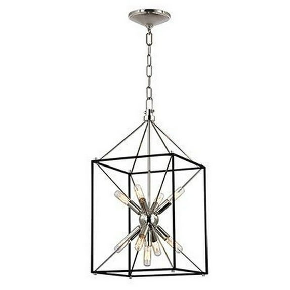 8912-PN-Hudson Valley Lighting-Glendale - Nine Light Pendant-Polished Nickel Finish -Traditional Installation