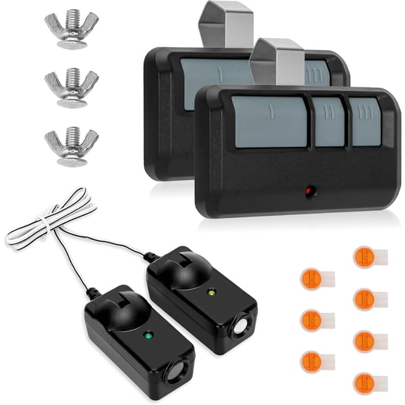 893LM 893Max 971LM for LiftMaster Chamberlain Craftsman Garage Door Opener Remote, 3-Button 120ft Range Rolling Code Replacement Remote, 41A5034 Safety Sensor Kit Compatible