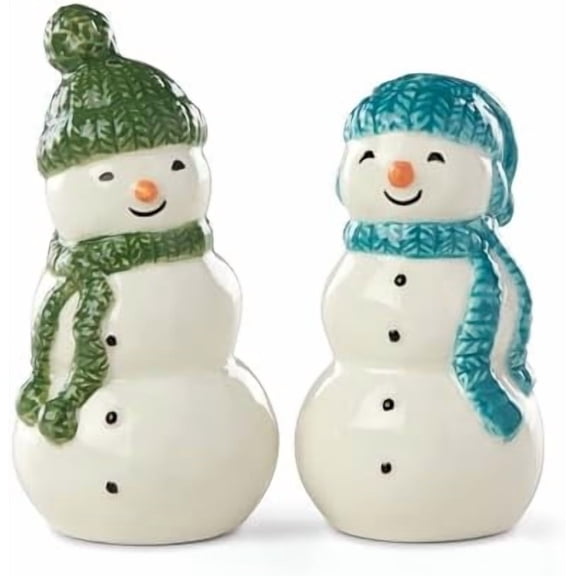 895171 Balsam Lane Snowman Salt & Pepper Set, 2-Piece, Christmas & Holiday Hosting