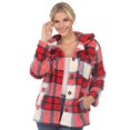 thumbnail image 1 of 8954-04-XL Plaid Shacket, Red - Extra Large, 1 of 1