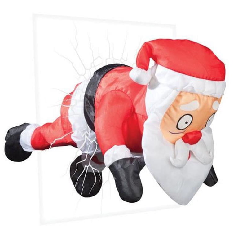 89545 Christmas Animated Window Crashing Santa - Walmart.com