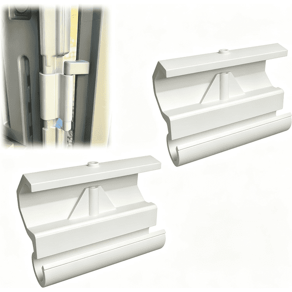 Replacement Shed Door Hinge Compatible with Suncast BMS6202 XL Vertical Shed, Reinforced Nonmetal Repair Hinge for Outdoor Storage Shed Door(White)