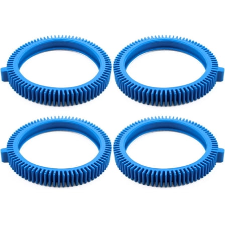 896584000-143 Blue Front Tire Kit with Super Hump Replacement for Haywood Poolvergnuegen Select Pool Cleaners and Perfectly Compatible with Hayward Phoenix Cleaners (Pack of 4)