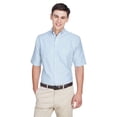 thumbnail image 1 of 8972 UltraClub Classic Wrinkle-Resistant Short-Sleeve Oxford Blue/White 6XL, 1 of 6